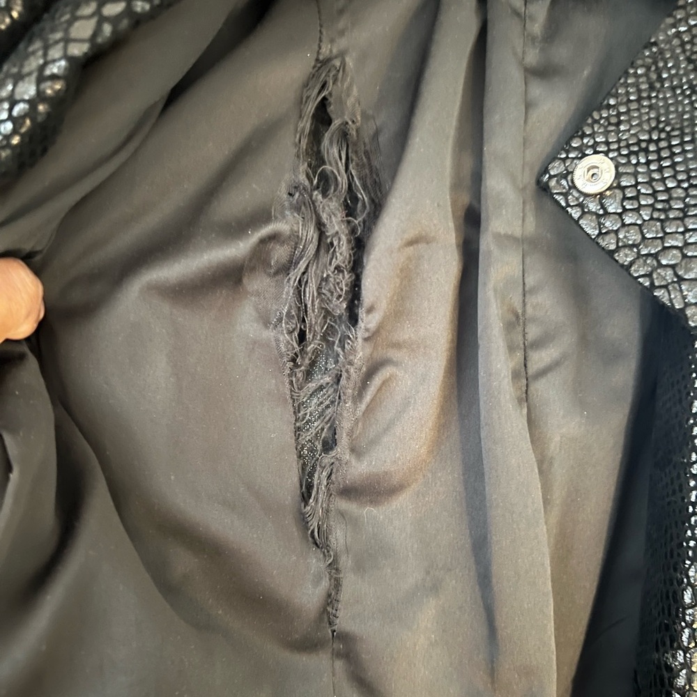 Zipper Reptile Print Jacket - image 8